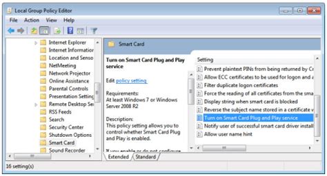 disable smart card logon windows 7 group policy|Disable smartcard login option without disabling smartcard reader.